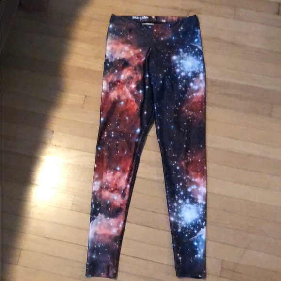 Blackmilk Pants - Blackmilk Red Galaxy leggings! - Medium